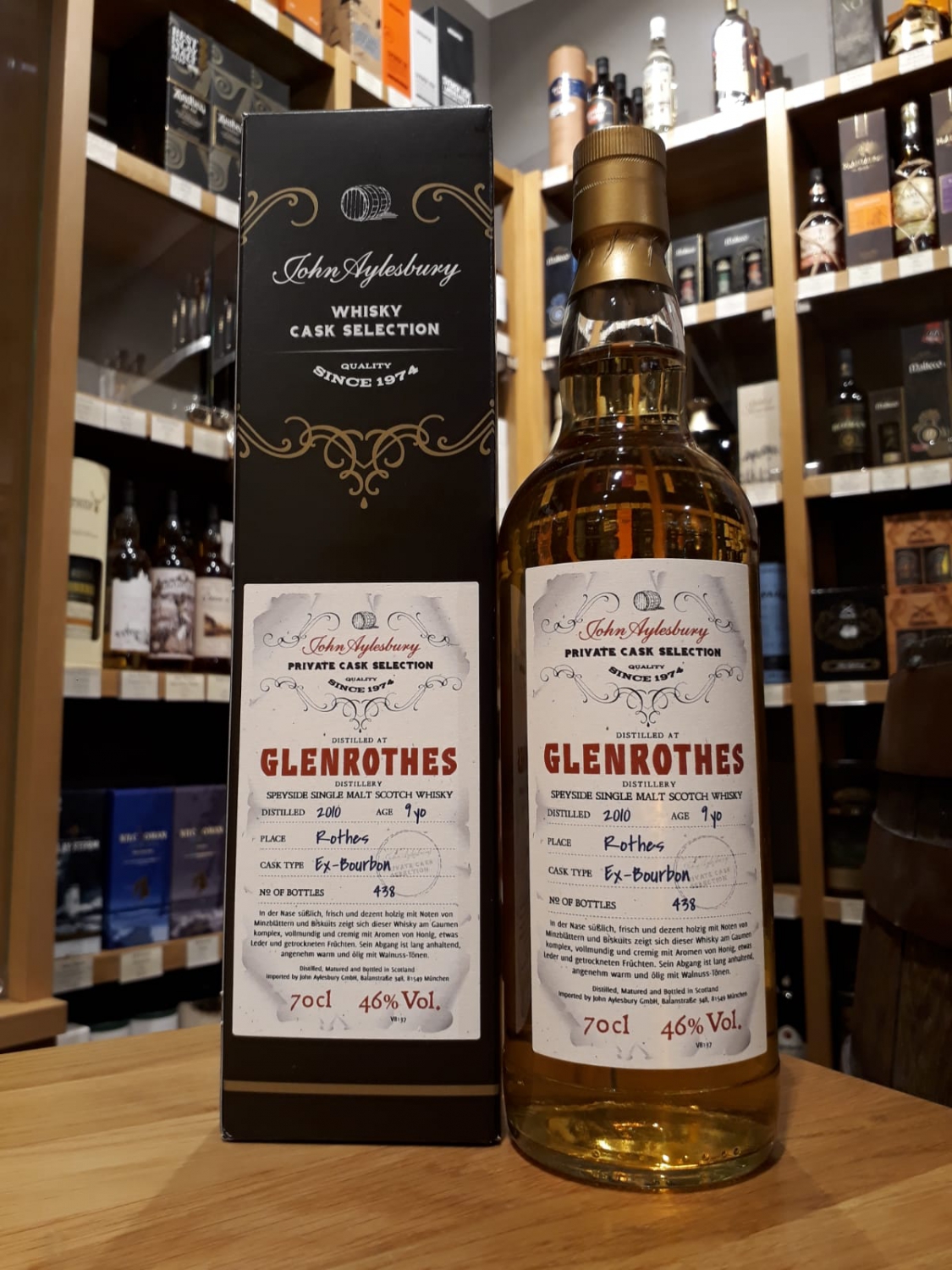 John Aylesbury Private Cask Glenrothes 9 yo